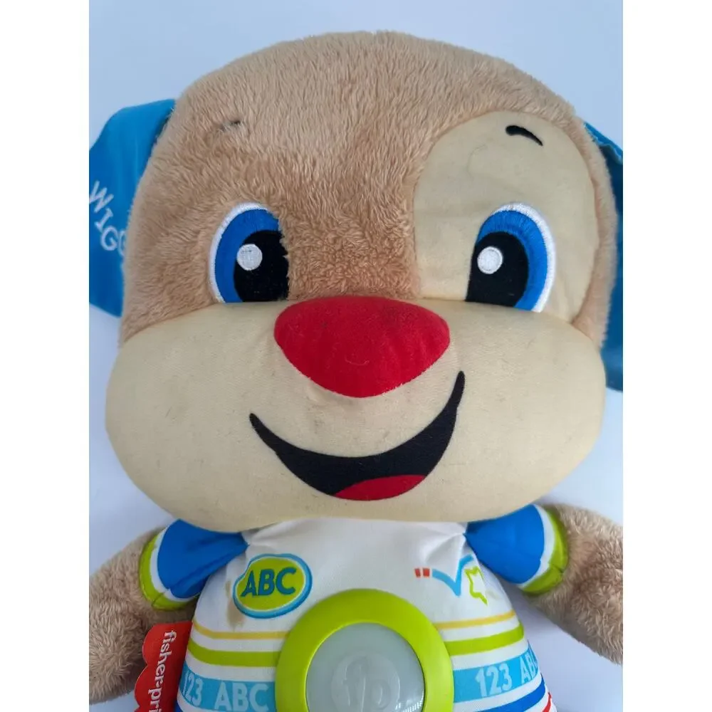 Fisher Price Laugh & Learn Puppy Smart Stages Interactive Plush Torn Back